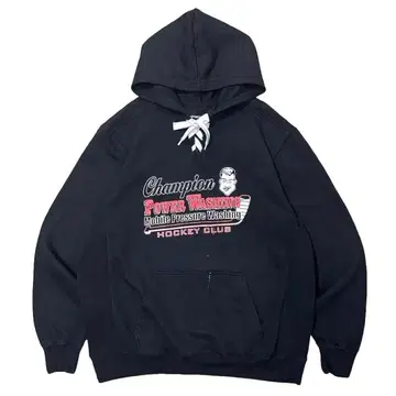 빈티지 후드 맨투맨 기업 상품 코믹풍 그래픽 레이스업 2XL