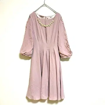 [엑시즈팜] 핑크 턱 레이스 원피스 2차 모임 발표회 파티