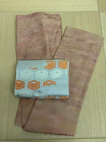 코몬 기모노 오비 세트