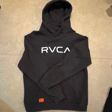 RVCA 블랙 후드 부착 후드티 M