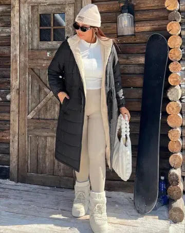 블랙 롱 코트 롱 자켓 후드 부착 빅 사이즈