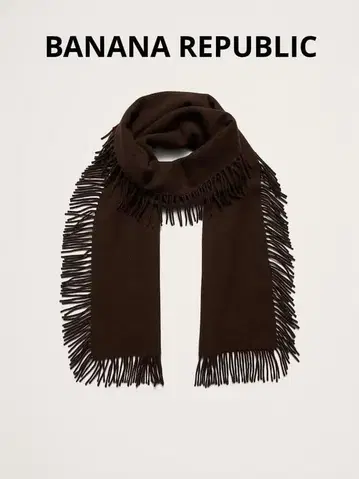 BANANA REPUBLIC 울 스카프 스톨 가로 세로 프린지