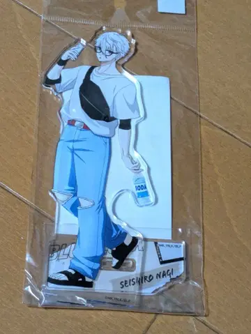 블루 록 휴일 안경 아크릴 스탠드 나기 세이시로