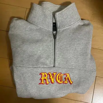RVCA 하프 지퍼 맨투맨 그레이