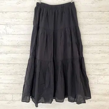 그린 라벨 릴랙싱 milo 티어드 스커트 [ XS ] 플레어