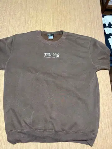 THRASHER 브라운 맨투맨 L 사이즈