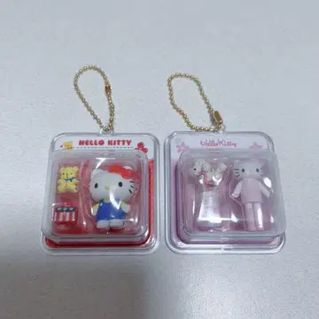 산리오 헬로키티 미니어처 패키지 참 핑크 레드