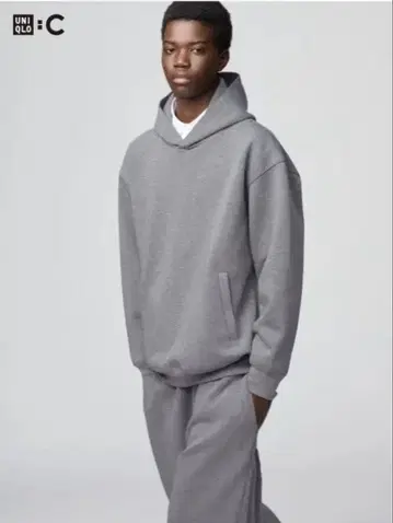 UNIQLO 맨투맨 오버 사이즈 풀 후드티