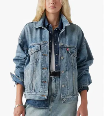 리바이스 90S 트래커 자켓 여성용 데님 자켓 S