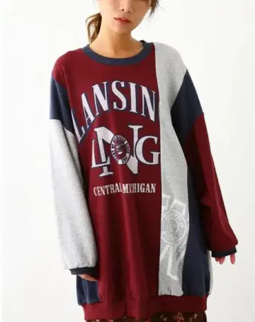 RCWB 클레이지 칼리지 맨투맨 트레이닝복 원피스