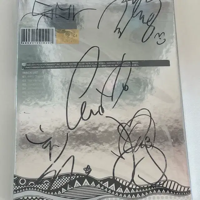 빅뱅 투나잇 앨범 전체멤버 친필싸인반