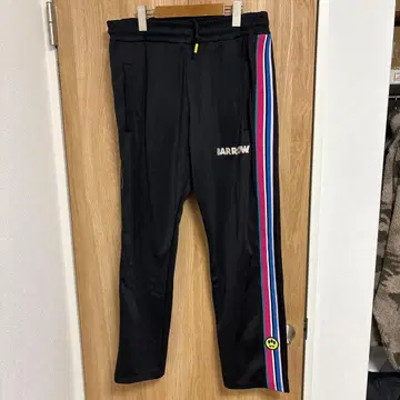 [ BARROW ] 새상품급 사이드 라인 트랙 팬츠 블랙 XL