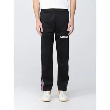 [ BARROW ] 새상품급 사이드 라인 트랙 팬츠 블랙 XL