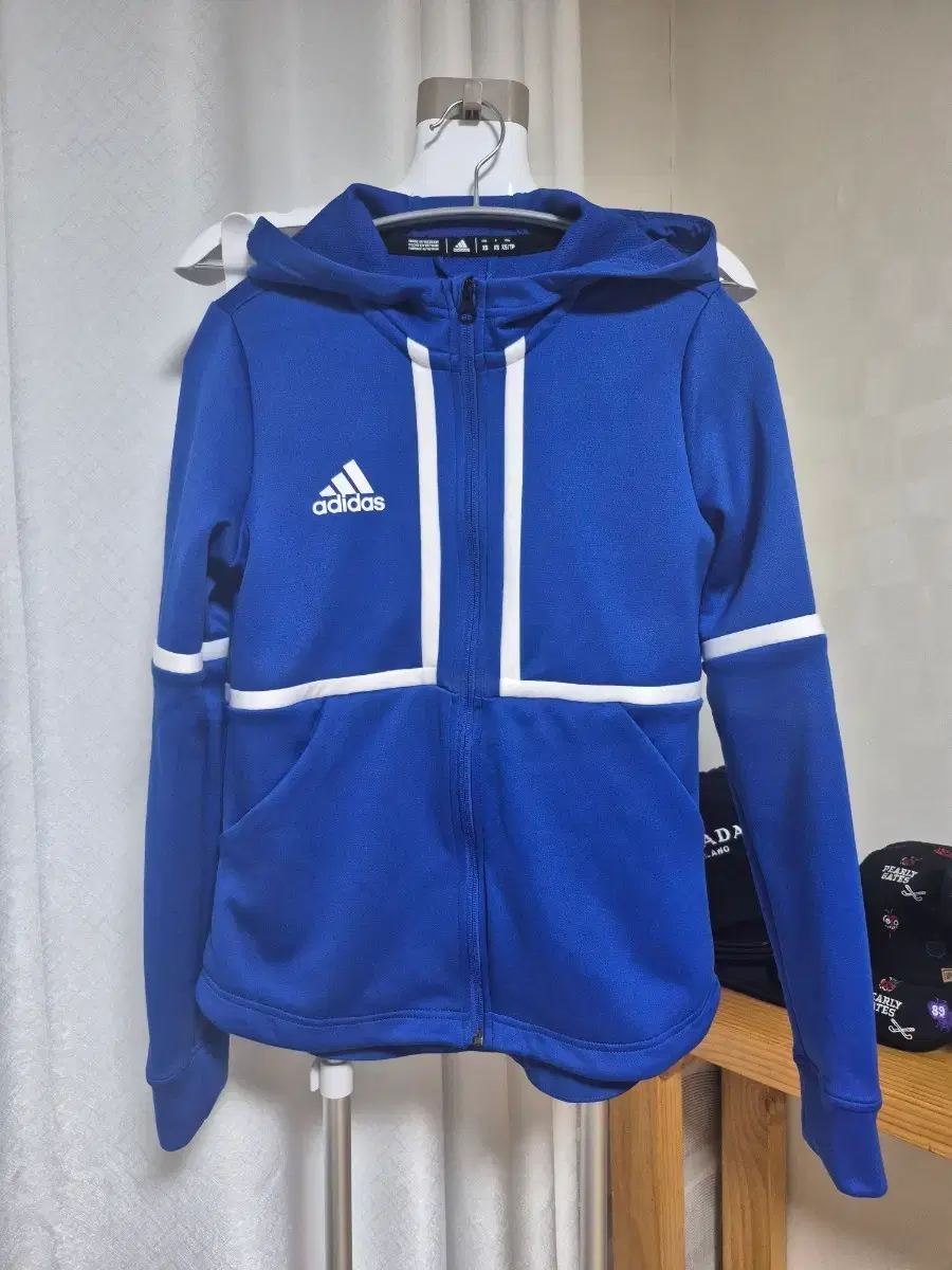 Adidas Blue Hooded Zip-up XS Size