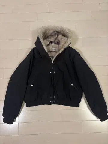 짧은 기장 퍼 자켓 fur jacket y2k 블랙 M 사이즈