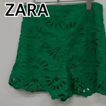 ZARA 팬츠 숏팬츠 레이스 숏팬츠 그린 [ CB549 ]