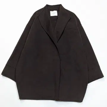 어반 리서치 도어스 울 리버 미들 가운 코트 M 리버 코트 다크 브라운