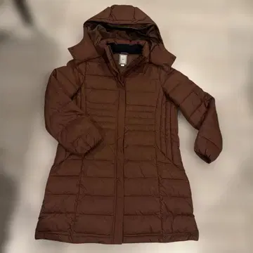 Mizuno 후드 부착 크림슨 컬러 롱 코트 S 사이즈