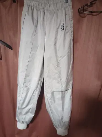 MIZUNO SUPER STAR 라이트 그레이 화이트 와이드 팬츠