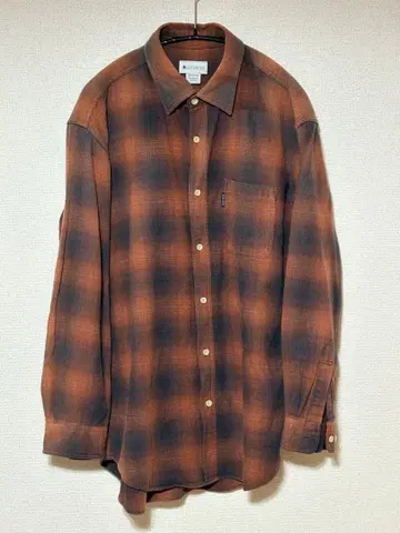 00s CONVERSE ombre check flannel shirt