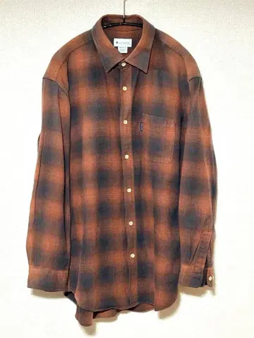 00s CONVERSE ombre check flannel shirt