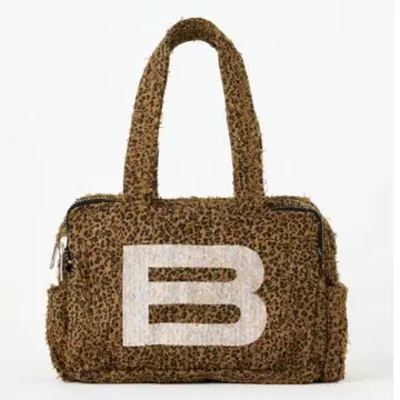 BEEDEN MINI B 로고 백 레오파드