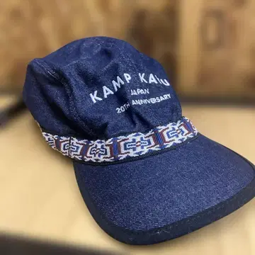 KAVU 데님 캡 한정판 21주년 기념 캠핑 아웃도어 스트릿