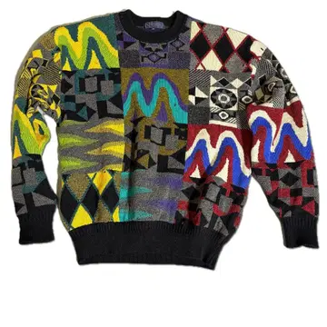 빈티지 하나뿐인 기하학 컬러풀 스웨터 새상품급 개성파