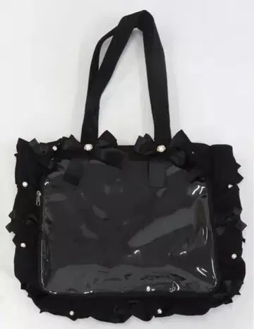 리본 포함 블랙 토트백 자카마트 이타백 이타백 A4 블랙