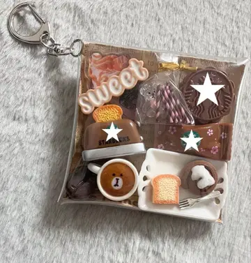 가챠 파우치 [ 곰돌이 카페 브라운 토스터 ]