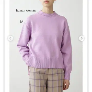 human woman 니트 퍼플 M