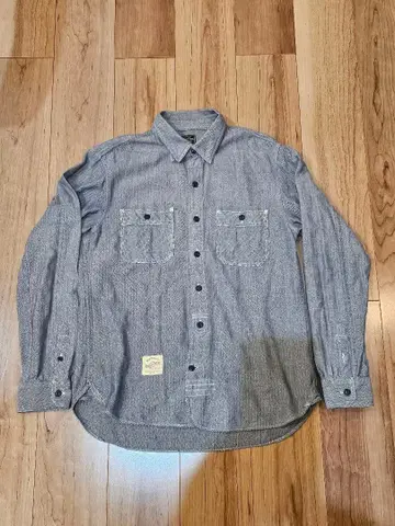 SCHOTT BROS. 헤링본 긴팔 워크 셔츠