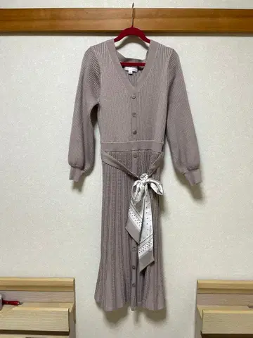 JILLSTUART 베이지 니트 원피스