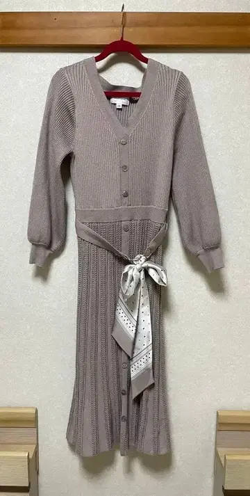 JILLSTUART 베이지 니트 원피스