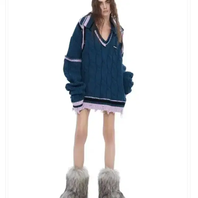 24ans 니트 원피스 세븐틴 파이팅해야지 이영지