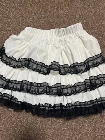 CRAZYGIRL 레이스 프릴 스커트 고딕 다크 코켓