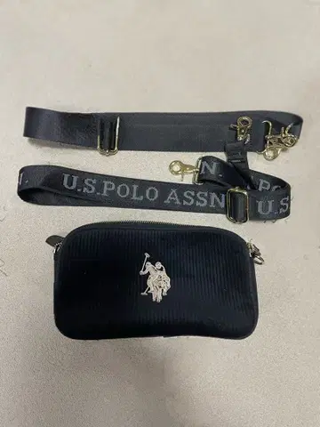 U.S. POLO ASSN. 블랙 숄더백