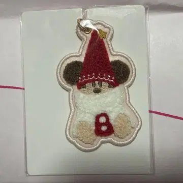 디즈니 크리스마스 릴린린 키체인 빨간색