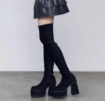 EMODA 스퀘어 핏 롱 부츠