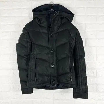 TORNADO MART 마이크로 스웨이드 라이더 다운 자켓 블랙