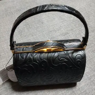 블랙 엠보싱 가공 일본 의류용 백