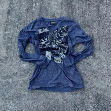 archive 00s 헤이세이 시크 스타일 롱 T grunge y2k