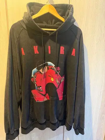AKIRA 빈티지 가공 후드티 XXL
