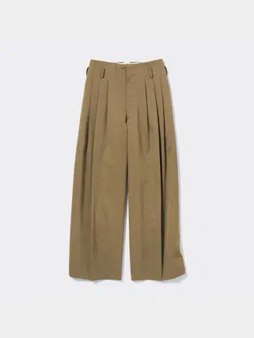 GU 지유 beautifulpeople 턱 와이드 팬츠 콜라보 M