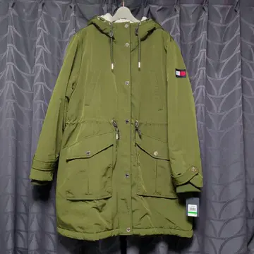 TOMMY HILFIGER 올리브 모즈 코트