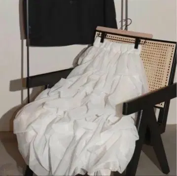 TheToe Iris tulle skirt white