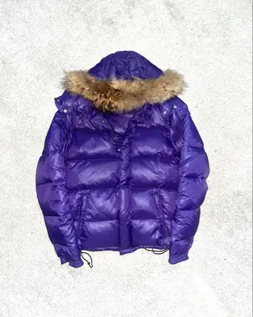 archive 퍼 다운 자켓 y2k 시크 스타일 짧은 기장 광택 퍼