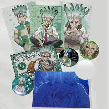 Dr.STONE 이시가미 센쿠 엽서 캔뱃지