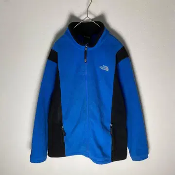 THE NORTH FACE 플리스 자켓 풀 집업 파랑 블랙 XL