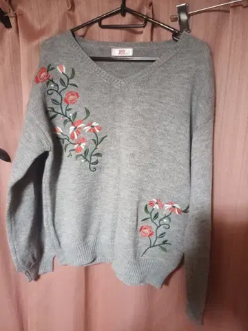 RyuRyu 류류 꽃무늬 자수 니트